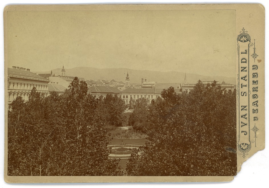 Zrinjevac 1895. godine (Foto Ivan Standl)